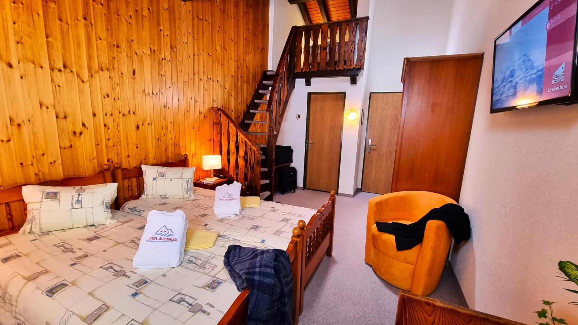 Hotel Alpenblick-Leukerbad-Therme Zimmer foto