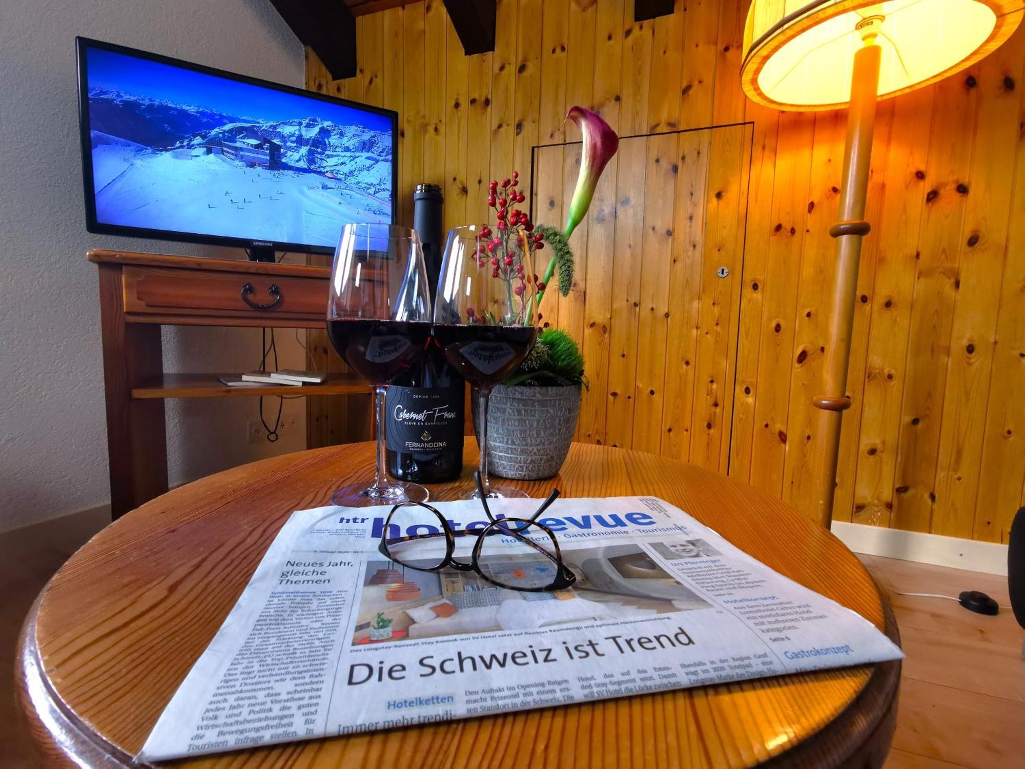 Hotel Alpenblick-Leukerbad-Therme Zimmer foto